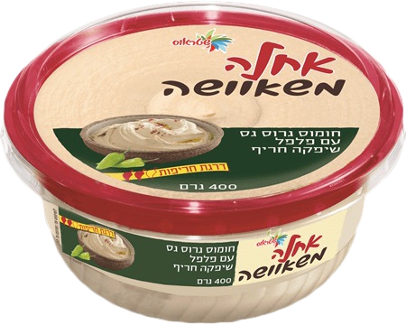 משאוושה חומוס גרוס גס עם פלפל שיפקה חריף