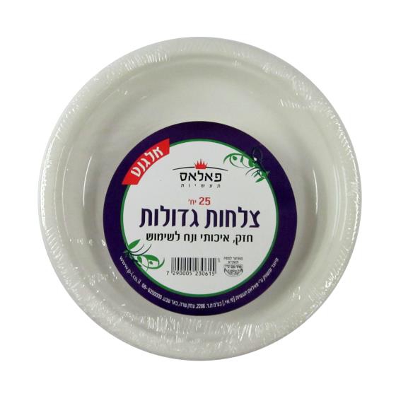 צלחות גדולות חד פעמיות