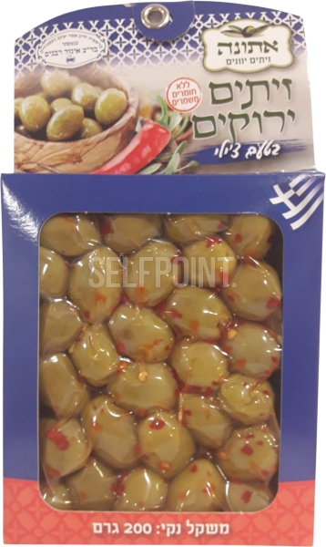 זיתים ירוקים בטעם צ'ילי