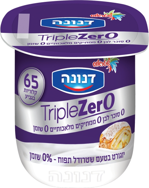 טריפל זירו יוגורט בטעם שטרודל תפוח 0%