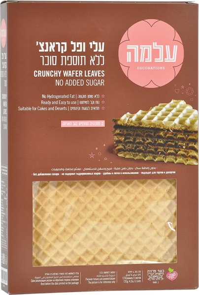 עלה וופל   קראנץ`6 יחידות (12 בקר)גילר