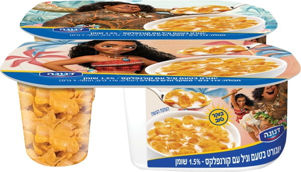 יוגורט בטעם וניל עם קורנפלקס 1.5%