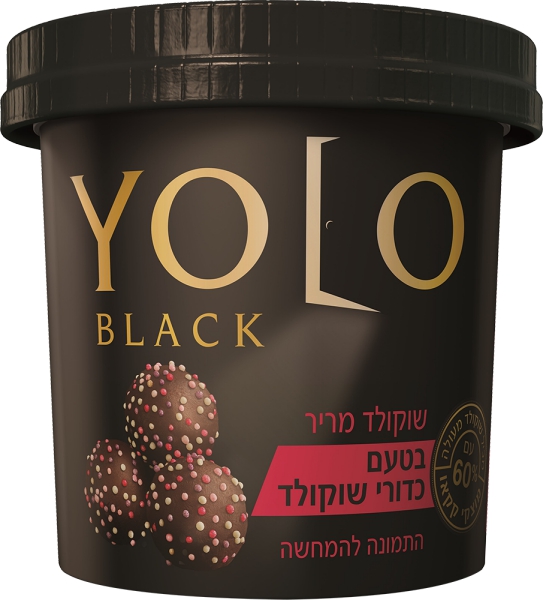מעדן יולו שוקולד מריר בטעם כדורי שוקולד