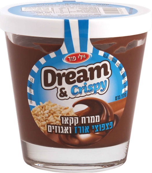 דרים & קריספי ממרח קקאו פצפוצי אורז ואגוזים