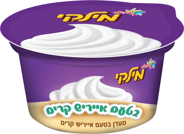 מעדן מילקי בטעם אייריש קרים