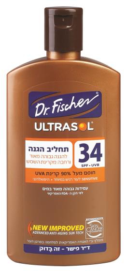 תחליב הגנה מהשמש מקדם הגנה 34