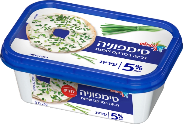 סימפוניה גבינה במרקם שמנת עירית 5%