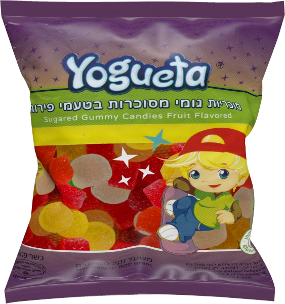 סוכריות גומי מסוכרות בטעמי פירות