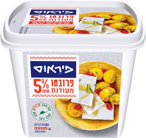 פרובטו מעודנת עם חלב עיזים מלא וחלב בקר 5%