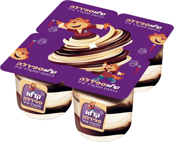 קרלו שוניל ספיראלה טעם שוקולד וניל 150מ"