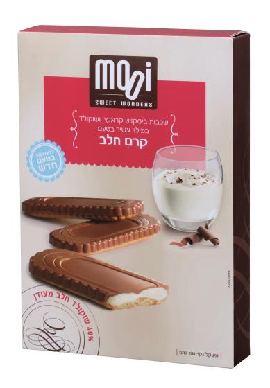 שכבות ביסקוויט ושוקולד במילוי קרם חלב