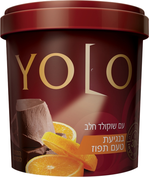 מעדן יולו שוקולד חלב בנגיעות תפוז