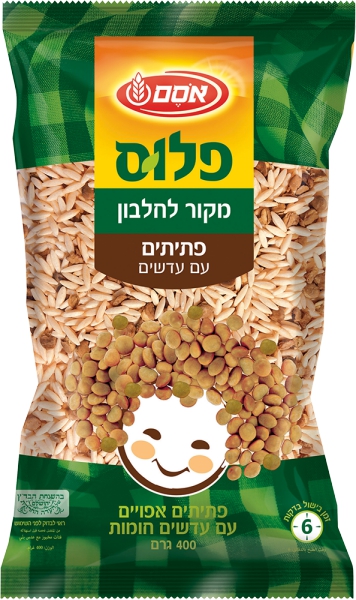 פתיתים פלוס עדשים