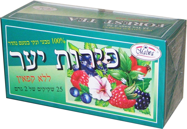 חליטת תה פרי יער 25 יחידות