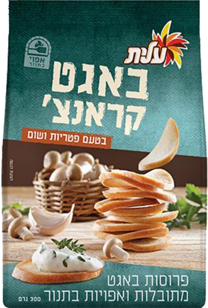 באגט קראנצ' פטריות ושום