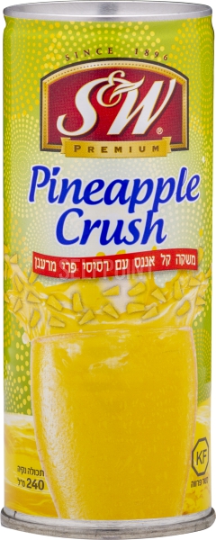 משקה קל אננס עם רסיסי פרי