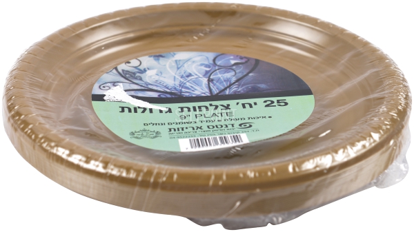 צלחת 9 ציבעוני 20 יח' דנטס