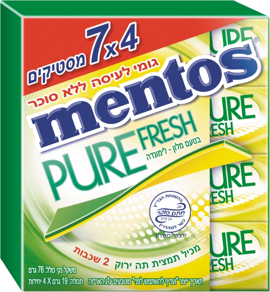 מסטיק סטיקס בטעם מלון לימונדה 4 יחידות