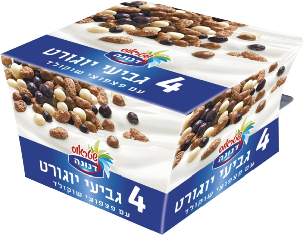 יוגורט עם פצפוצי שוקולד 4 יח'