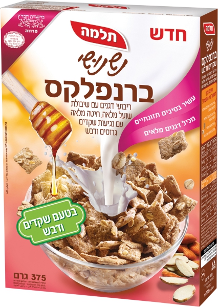 נשנושי ברנפלקס שקדים ודבש