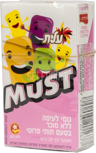 מסטיק מאסט בטעם תותי פרוטי