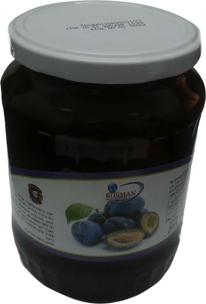 לפתן חצאי שזיפים  בסירופ