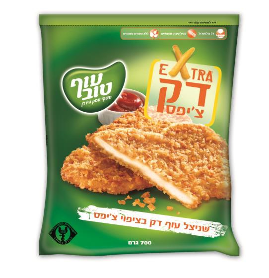 שניצל עוף בציפוי צ'יפס קפוא