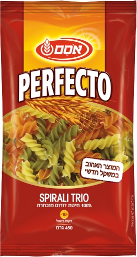פרפקטו פסטה ספירלה 3 צבעים