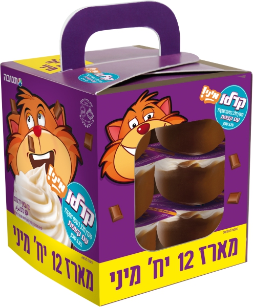 מעדן קרלו שוקולד עם קצפת מיני 12 יחידות