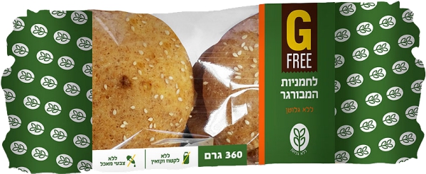 לחמניות המבורגר ללא גלוטן 4 יח'