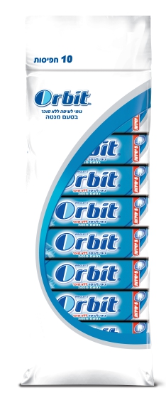מארז 10 חבילות אורביט פפרמינט