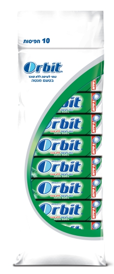 מארז 10 חבילות מסטיק ספרמינט