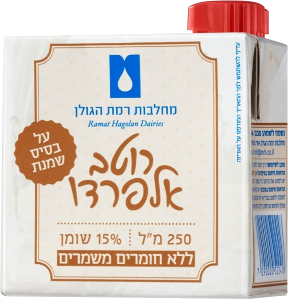 רוטב אלפרדו על בסיס שמנת 15%