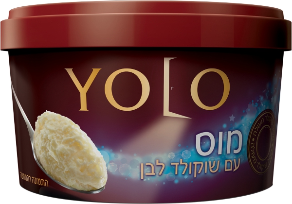 מעדן יולו מוס עם שוקולד לבן