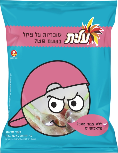 סוכריות על מקל בטעם פטל