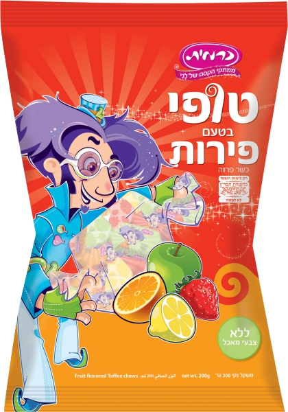 סוכריות טופי בטעם פירות