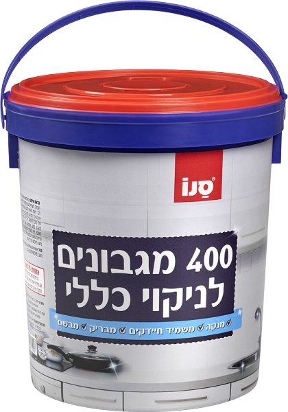 סנו 400 מגבונים לחים לניקוי כללי בדלי