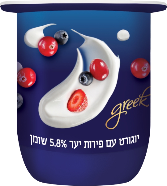 יוגורט יווני עם פירות יער 5.8%
