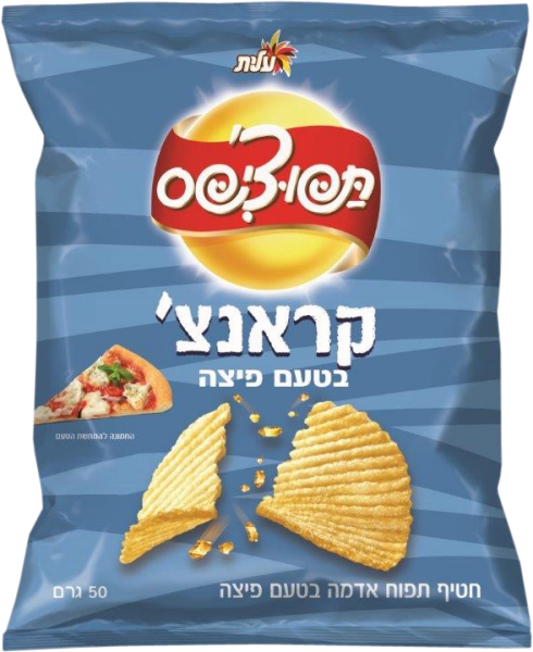 חטיף תפוצ'יפס קראנצ' בטעם פיצה