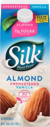 Unsweetened Vanilla Flavored Almond Milk