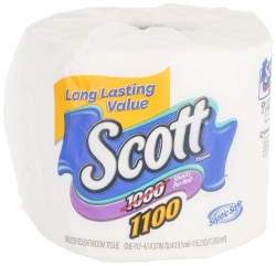 Unscented Bathroom Tissue 1100 Sheets per Roll
