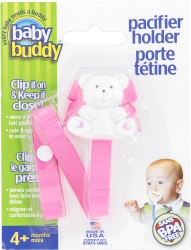 Baby Buddy Pacifr Hldr Pink