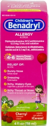 Benadryl Liquid Cherry 4Z