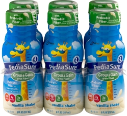 Pediasure Grow & Gain With Fiber Vanilla Shake - 6 Pk