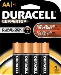 AA Duracell Power Boost Alkaline Batteries 4 ct