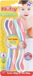 Nuby 4Pk Soft Hot Safe Spoon