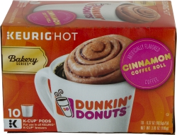 Dunkin' Donuts Cinnamon Coffee Roll K-Cups 10 ct