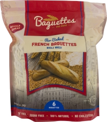 French Baguettes Whole Wheat 6 Ct