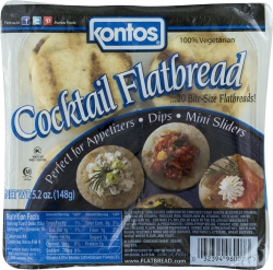 100% Vegetarian Cocktail Flatbread 20 ct