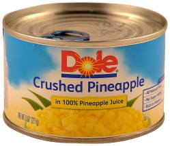 Crushed Pineapple In 100% Pineapple Juice